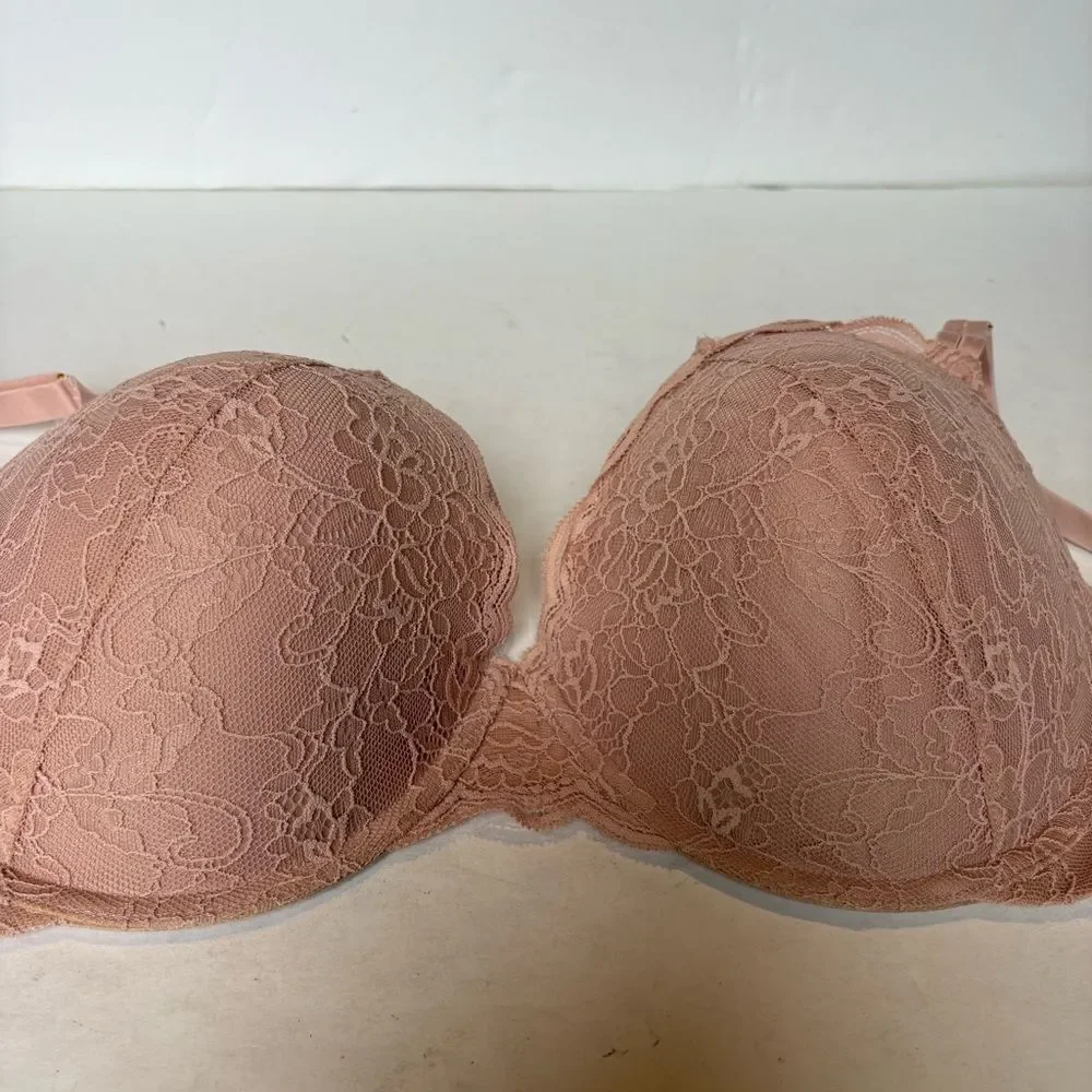 Joyspun Elegant Lace Bra  Underwire, Padded Pink Size 36DD